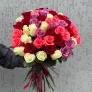 51 роза микс 60см