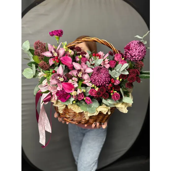 Багровый закат от интернет-магазина цветов в 