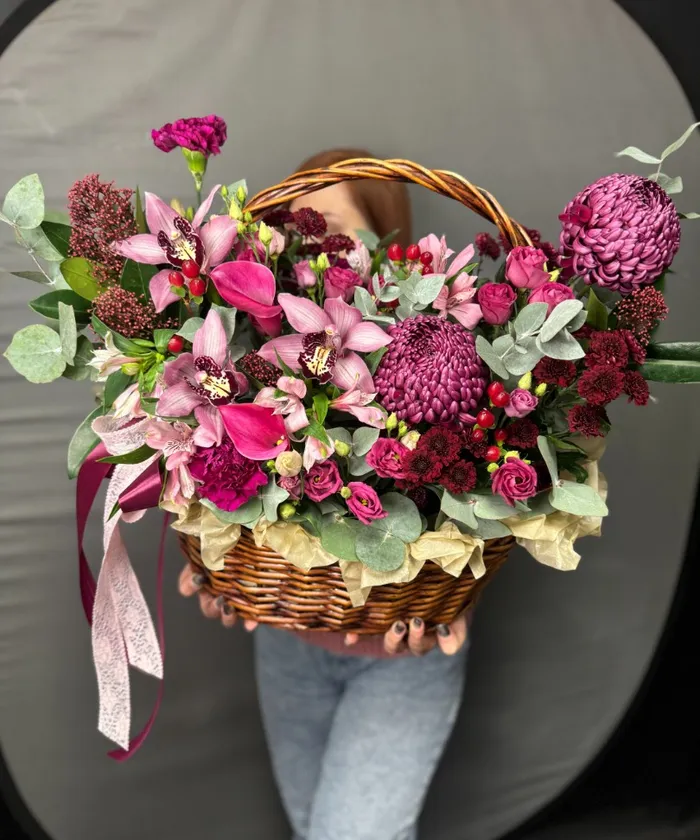 Багровый закат от интернет-магазина цветов в 