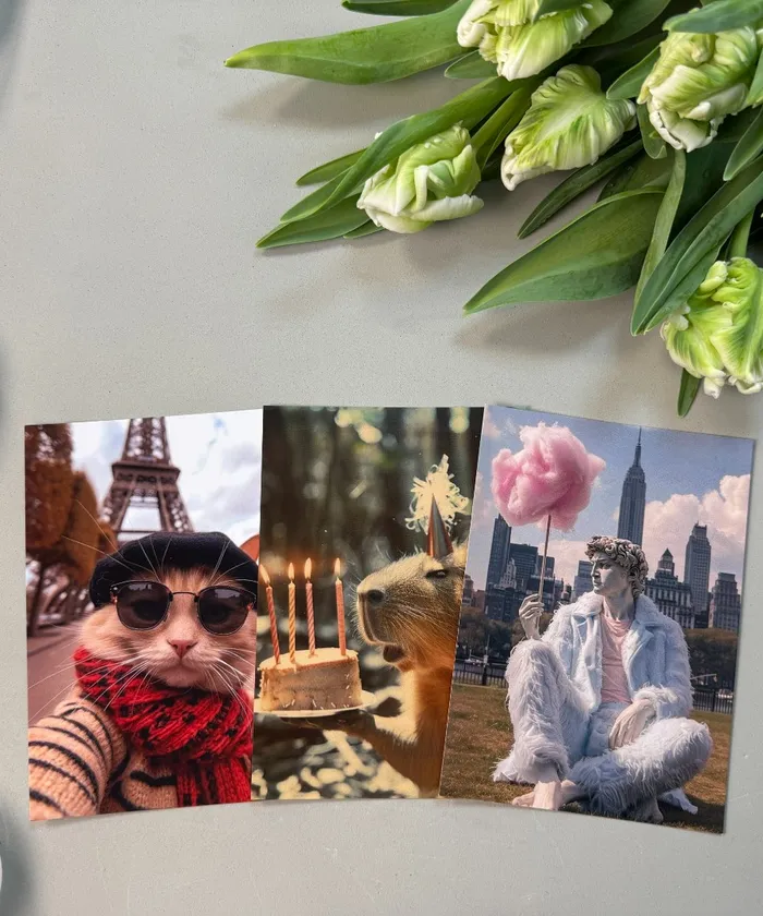 Открытка &laquo;Париж&raquo; от интернет-магазина цветов в 