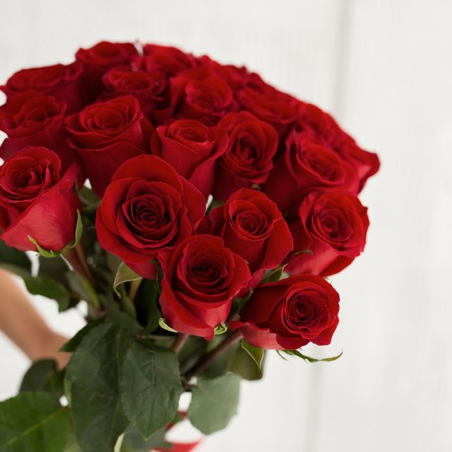 25 красных роз - салон «Цвет настроения» в Уфе 13258