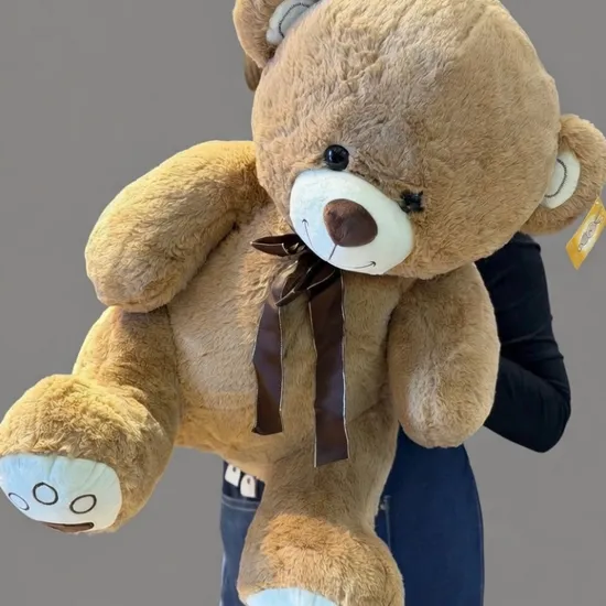 Мягкий медведь кофейный от интернет-магазина цветов в 