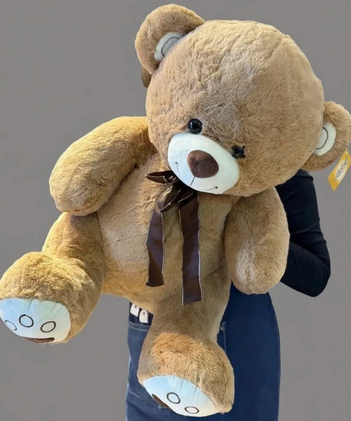 Мягкий медведь кофейный от интернет-магазина цветов в 