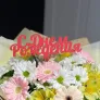 Топпер праздничный красный
