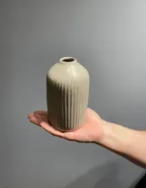 Ваза керамическая коричневая