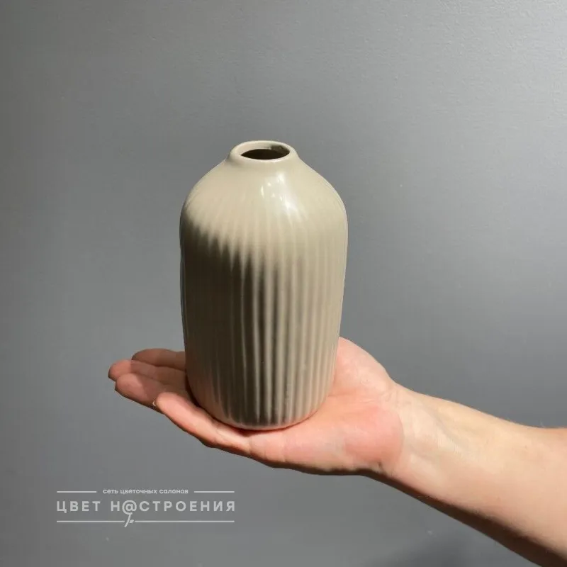 Ваза керамическая коричневая