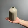 Ваза керамическая коричневая