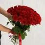 51 красная роза 60см
