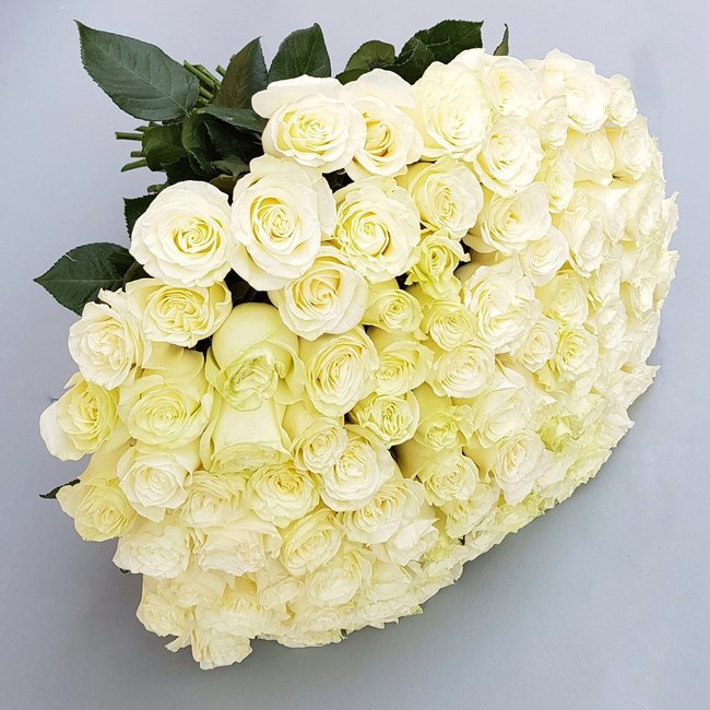 101 белая роза - салон «Цвет настроения» в Уфе