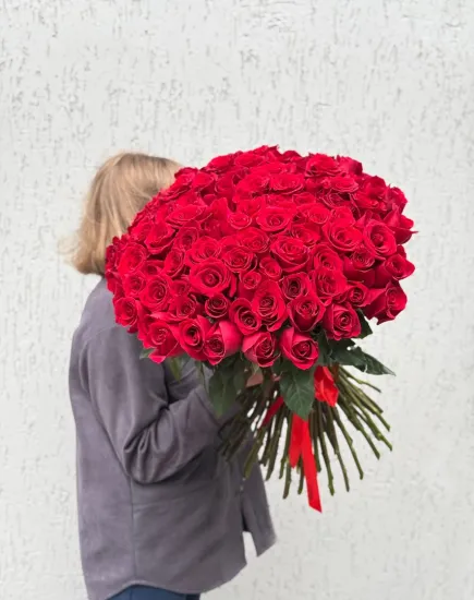 101 красная роза от интернет-магазина цветов в 