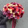 101 Эквадорская роза микс 50см