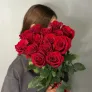 15 красных роз Эквадор 60см