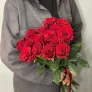 15 красных роз Эквадор 60см