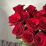 15 красных роз Эквадор 60см