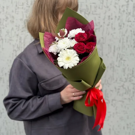 Рубиновый закат от интернет-магазина цветов в 