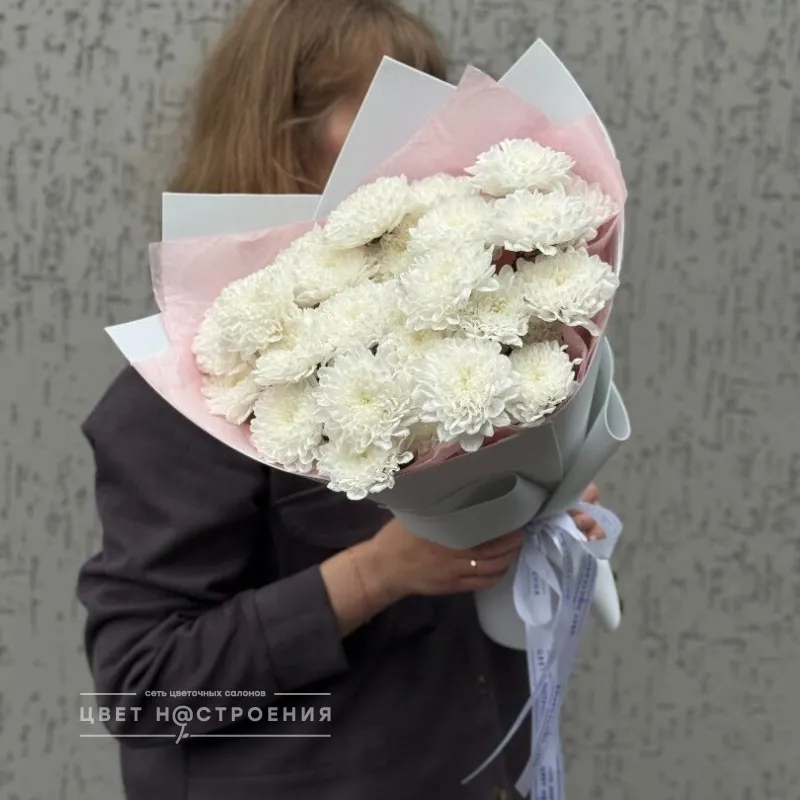 Букет из 5 хризантем «Нежное чувство»