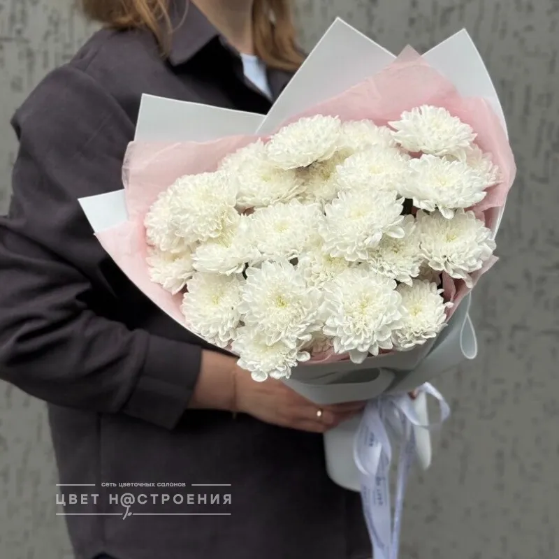 Букет из 5 хризантем «Нежное чувство»
