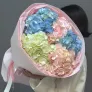 Букет из 5 нежных гортензий