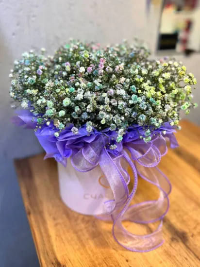 Композиция из гипсофилы &laquo;Утренний иней&raquo; от интернет-магазина цветов в 