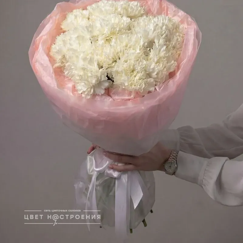 Белые диантусы «Нежное облако»