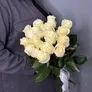 Белые розы Эквадор 60см