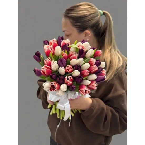 51 тюльпан микс от интернет-магазина цветов в 