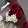 Букет из французских роз и хризантем