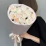 Букет из 11 белых пионовидных роз White O'Hara в упаковке