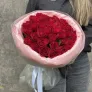 35 Кенийских красных роз 50см в упаковке