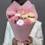 Букет на 1 сентября с альстромерией и хризантемой