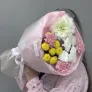 Букет учителю на 1 сентября с георгином и хризантемами