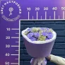 Букет №8 «Сиреневый рассвет с ромашками»