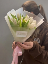 Букет тюльпанов «Белые»