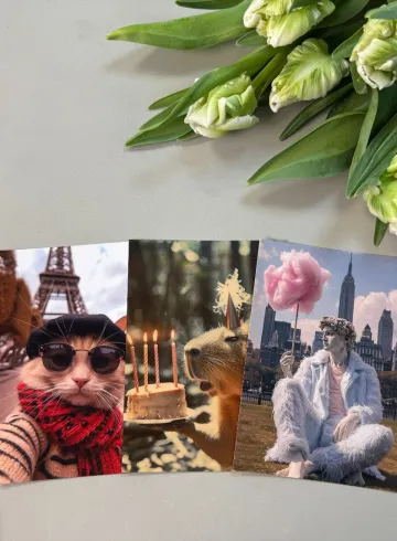 Открытка &laquo;Париж&raquo; от интернет-магазина цветов в 