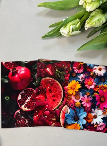 Открытка &laquo;Сочные краски&raquo; от интернет-магазина цветов в 