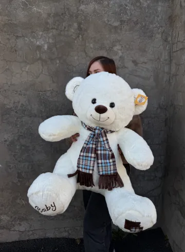 Милый белый медведь от интернет-магазина цветов в 