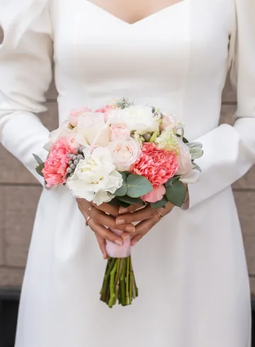 Свадебный букет &laquo;Трепетные чувства&raquo; от интернет-магазина цветов в 