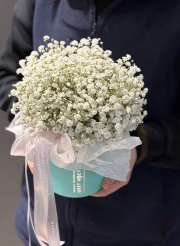 Композиция из гипсофилы &laquo;Утренний иней&raquo; от интернет-магазина цветов в 